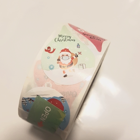 🎅🏼500 pcs Merry Christmas Stickers Santa Claus Stickers Thank You Stickers - Picture 3 of 7